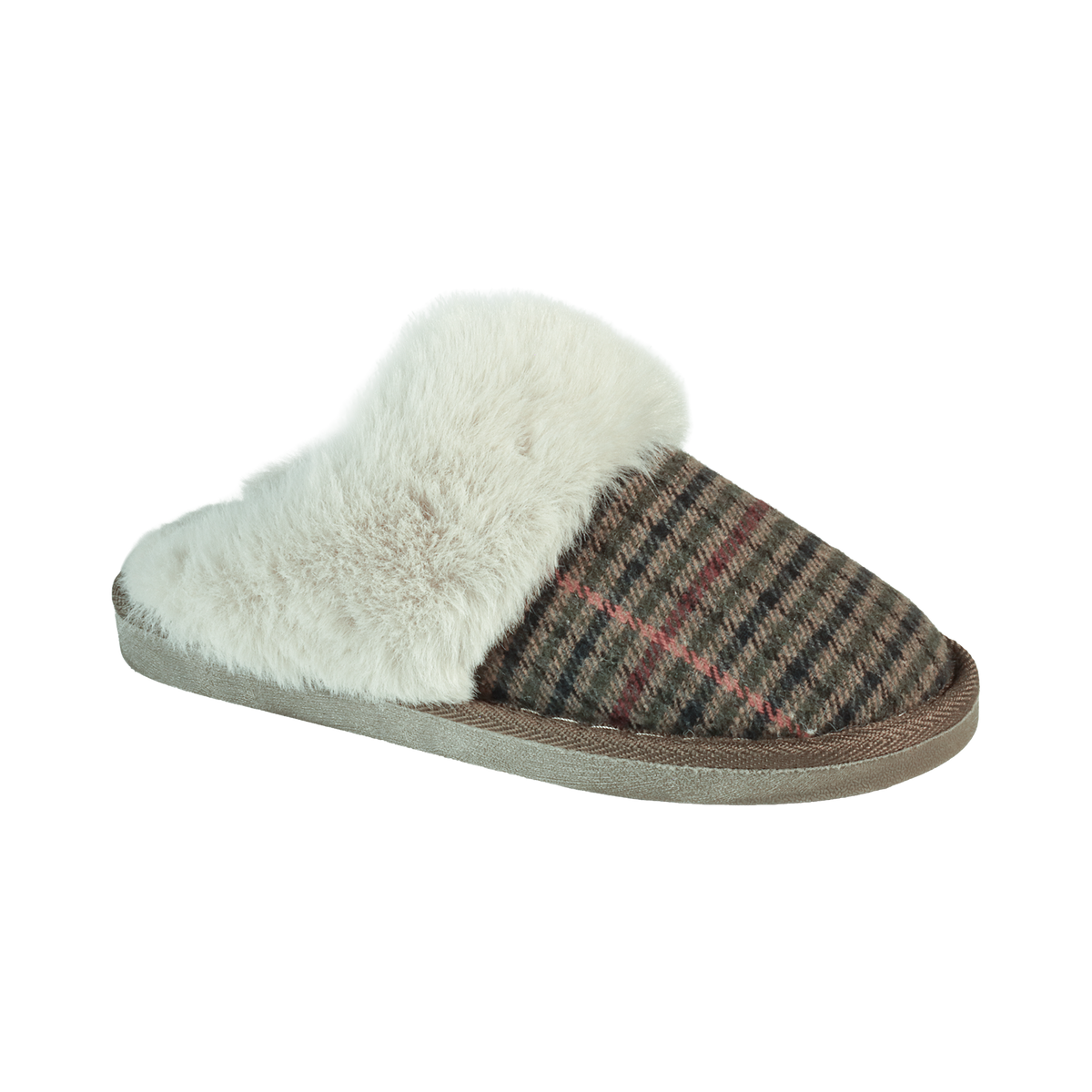 Gretna Faux Fur Mule Slippers