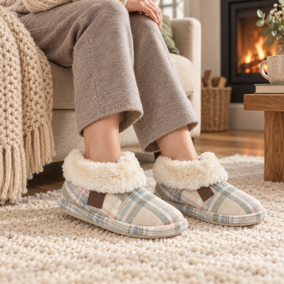 Glenroyal Tartan Bootee Slippers
