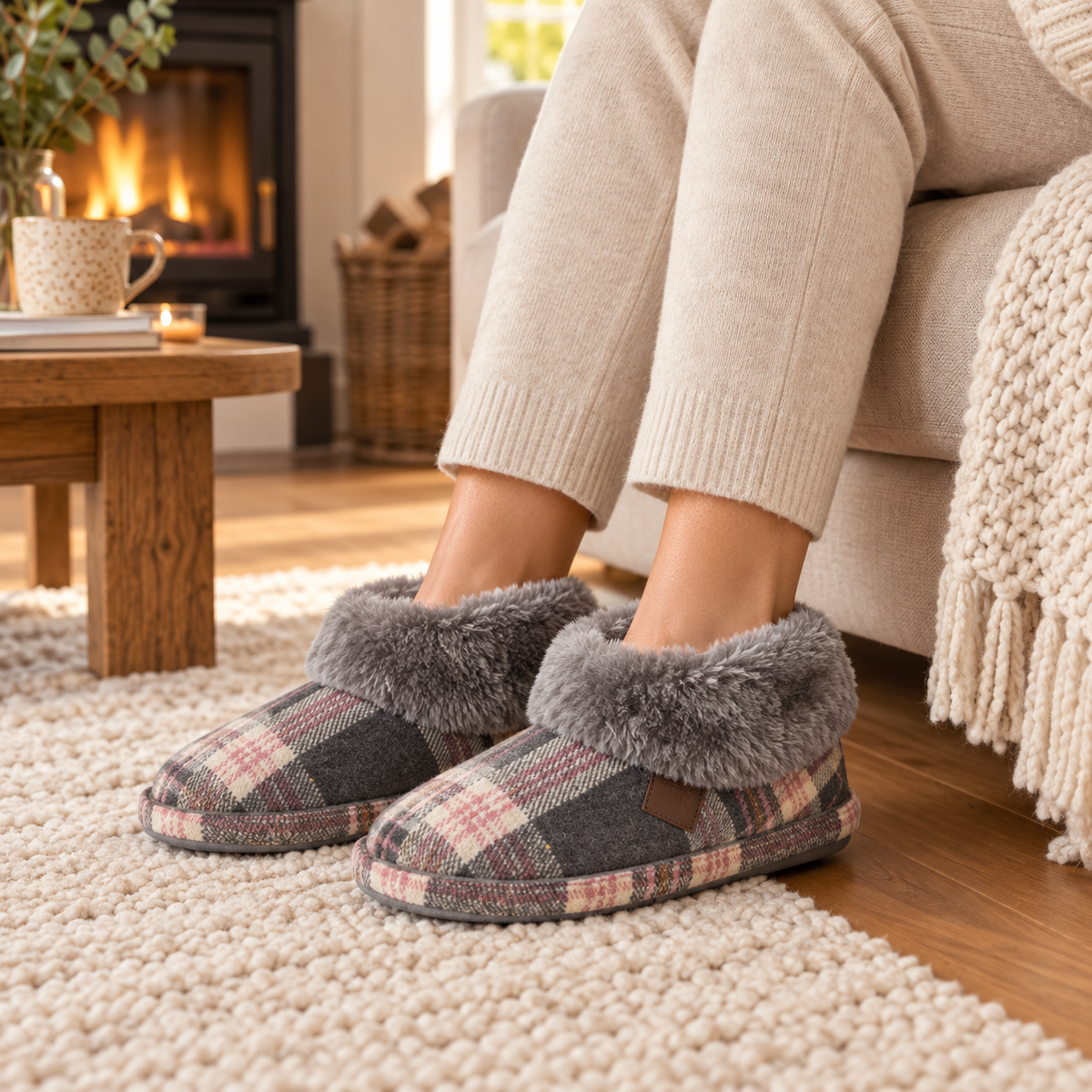 Glenroyal Tartan Bootee Slippers