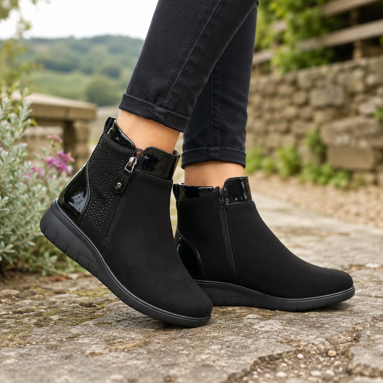 Gorse Wedge Ankle Boot