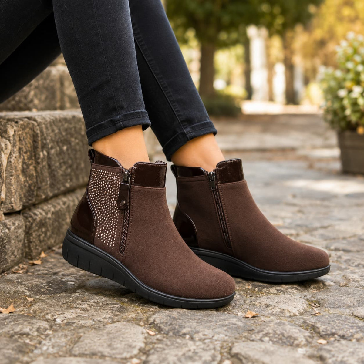Gorse Wedge Ankle Boot