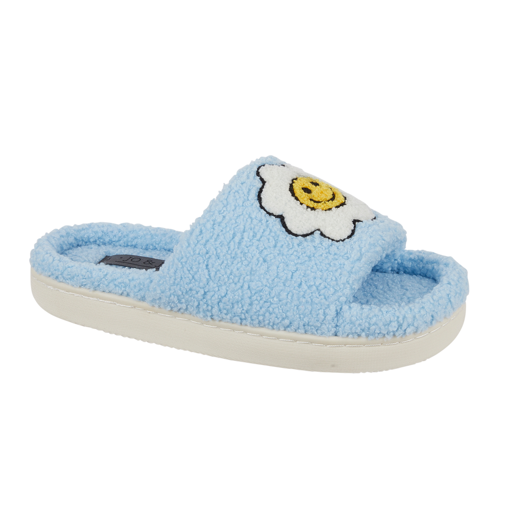 Happy Borg Open Toe Sliders