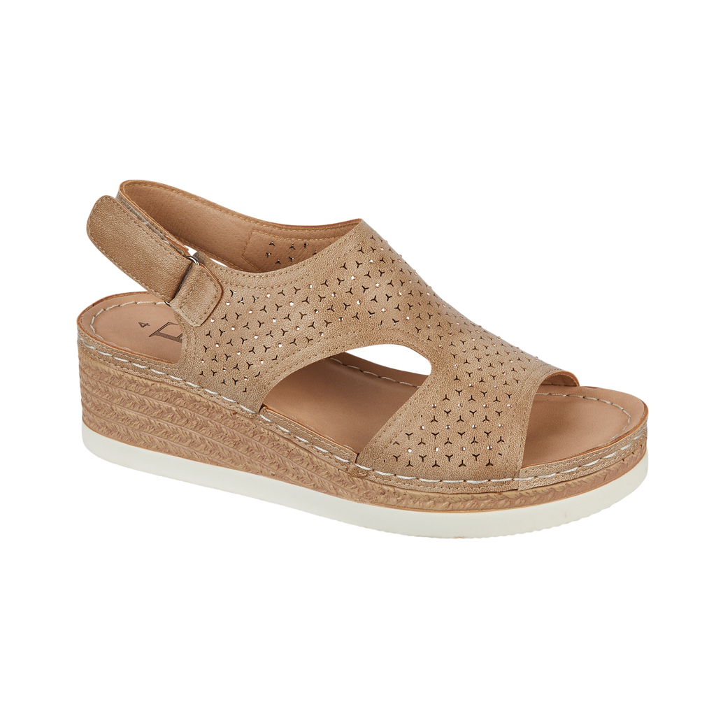 Havana Lightweight Wedge Cut Out Sandal