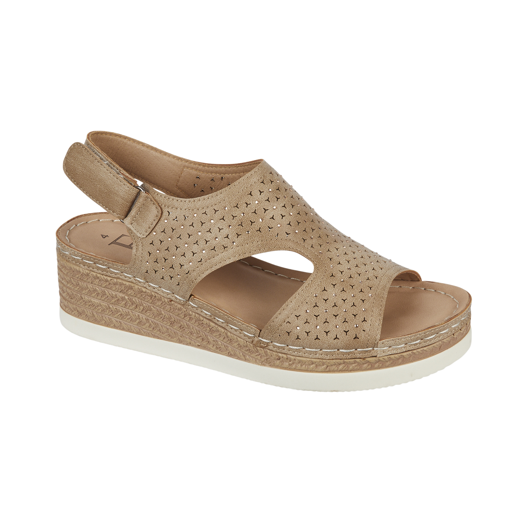 Havana Lightweight Wedge Cut Out Sandal