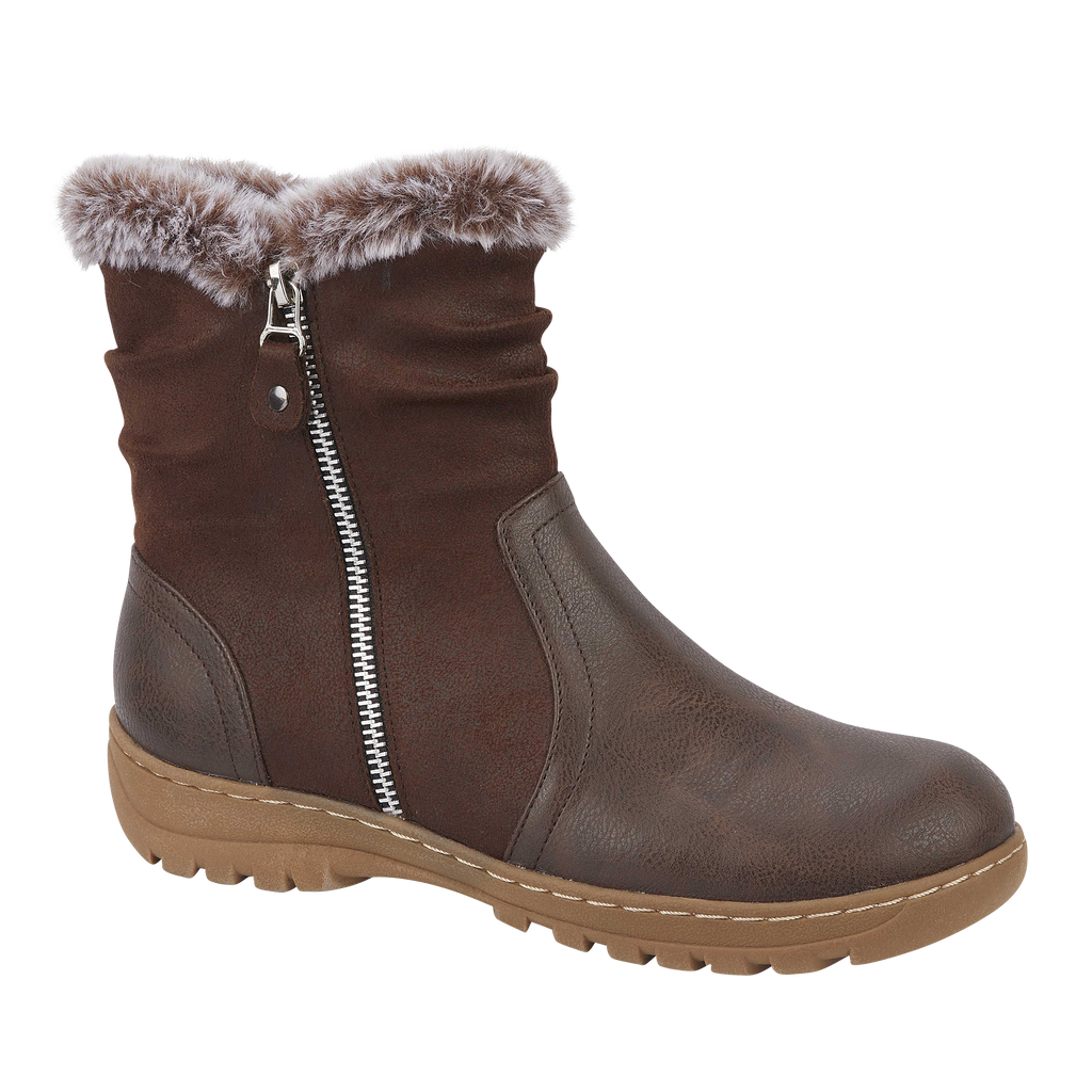 Hazel Cognac Ankle Boots