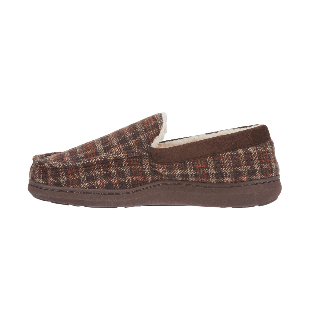 Hebridean Check Moccasin Slippers
