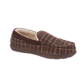Hebridean Check Moccasin Slippers
