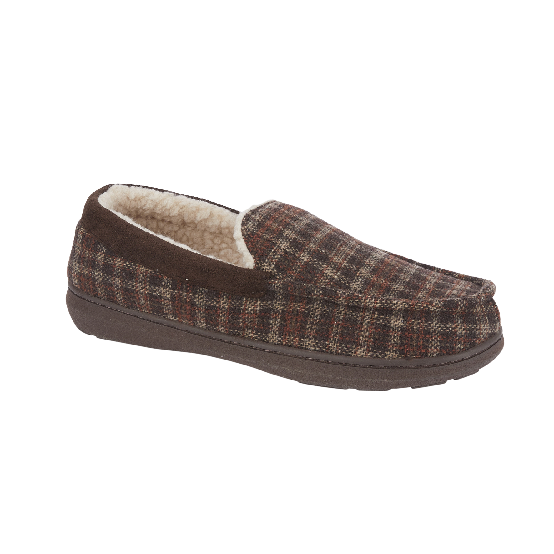 Hebridean Check Moccasin Slippers