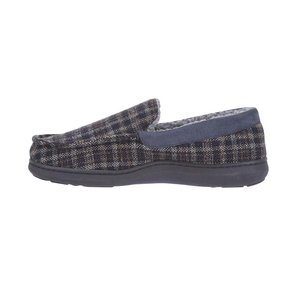 Hebridean Check Moccasin Slippers