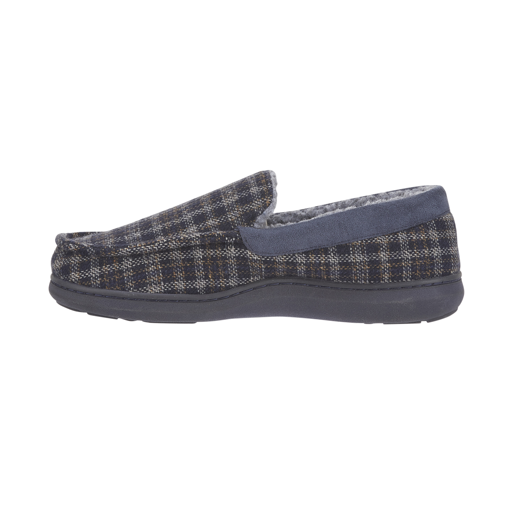 Hebridean Check Moccasin Slippers