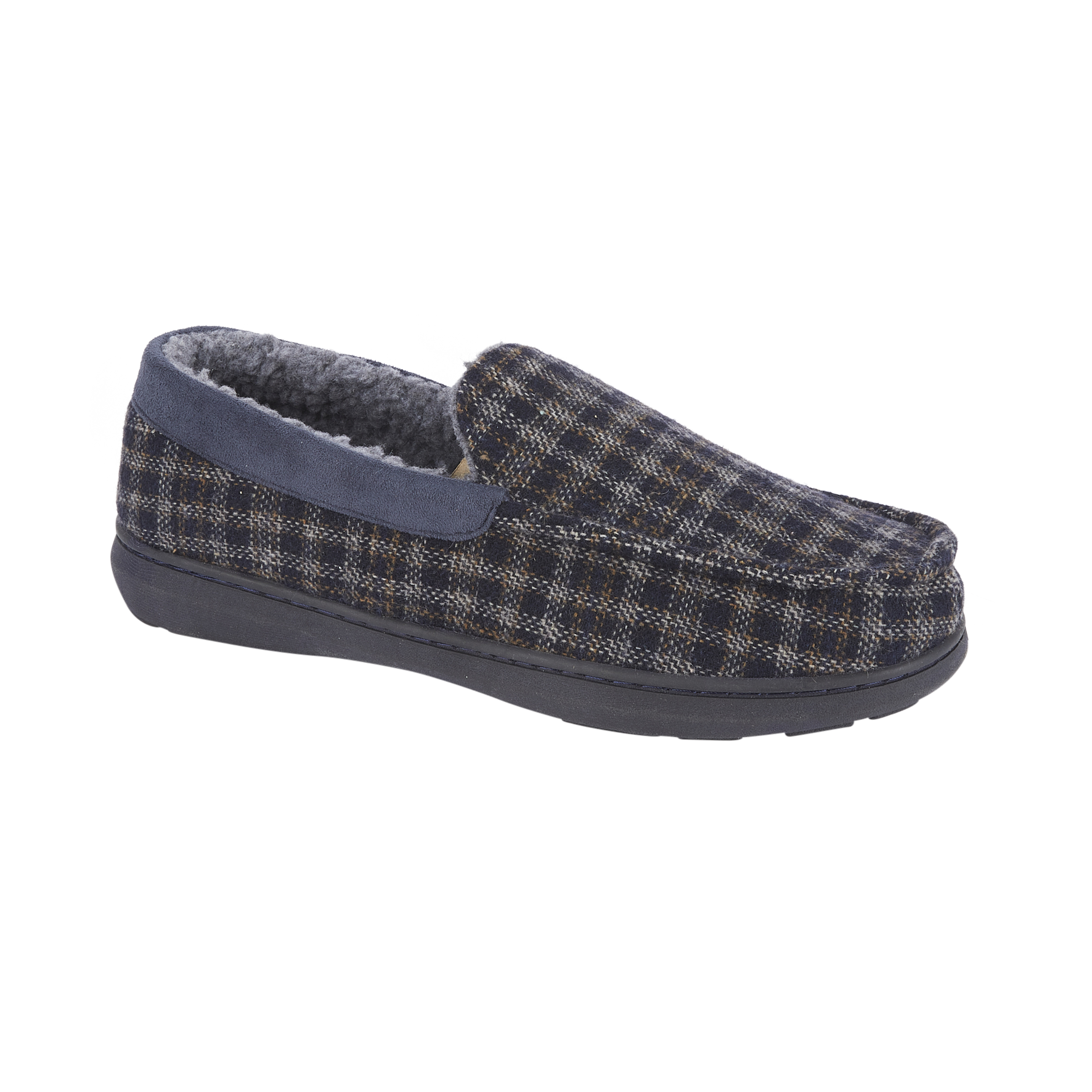 Hebridean Check Moccasin Slippers