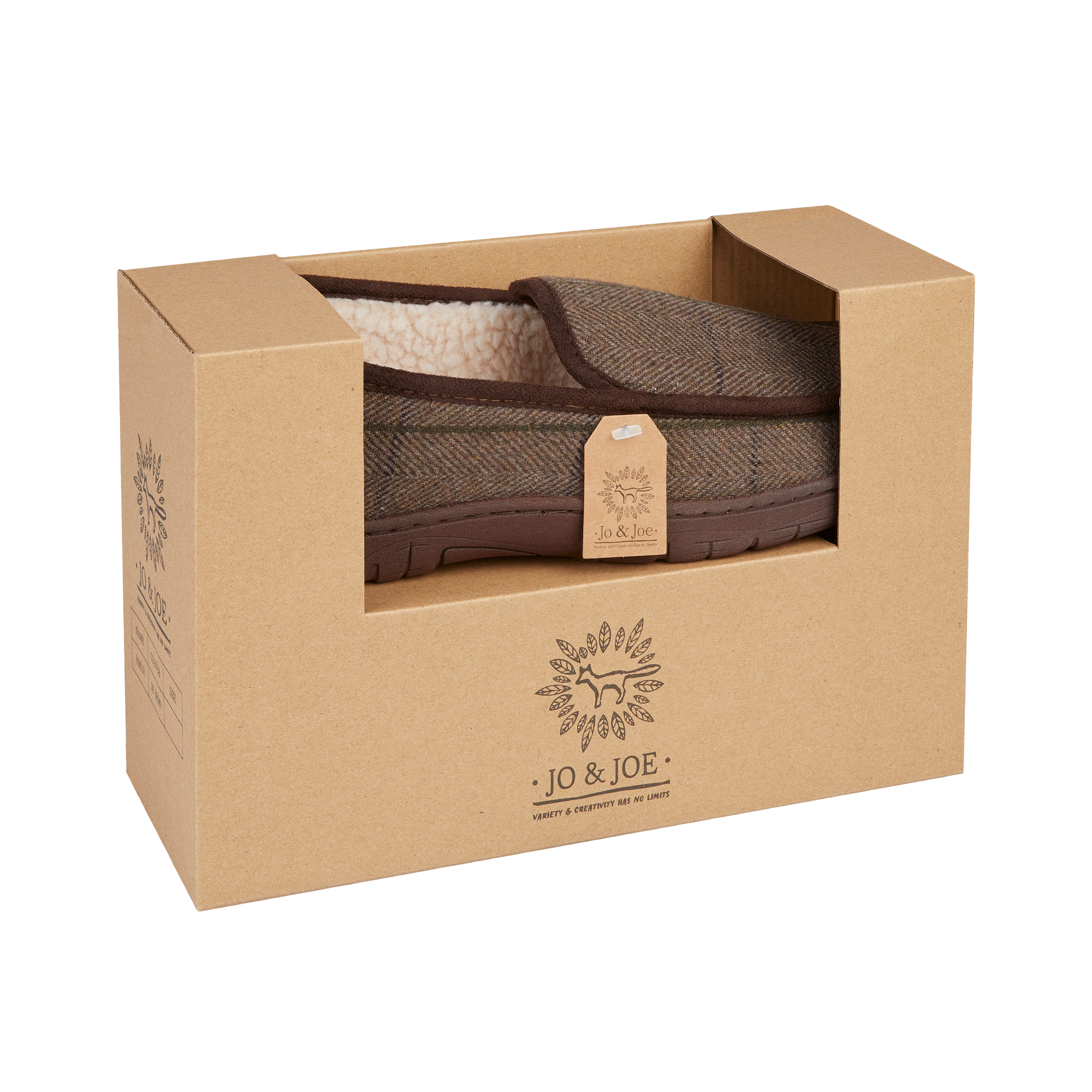 Herdwick Brown Moccasin Slippers