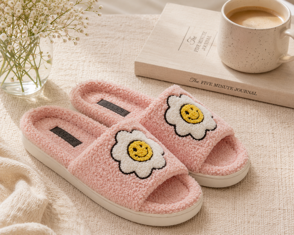 Happy Borg Open Toe Sliders