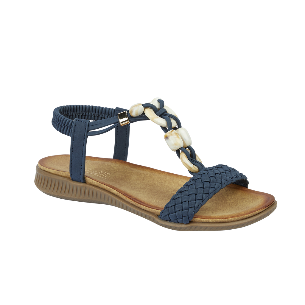 Ibiza Black Flat Sandals