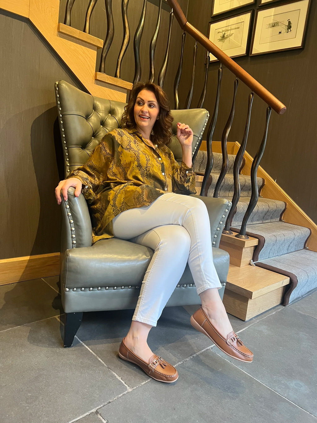 Nautical Leather Tassel Loafers