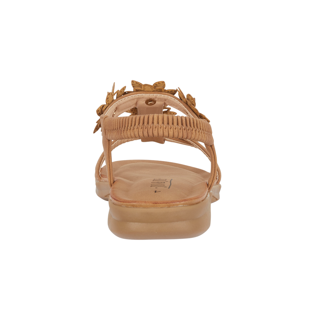 Tan elasticated heel sandal Jaipur JO & JOE