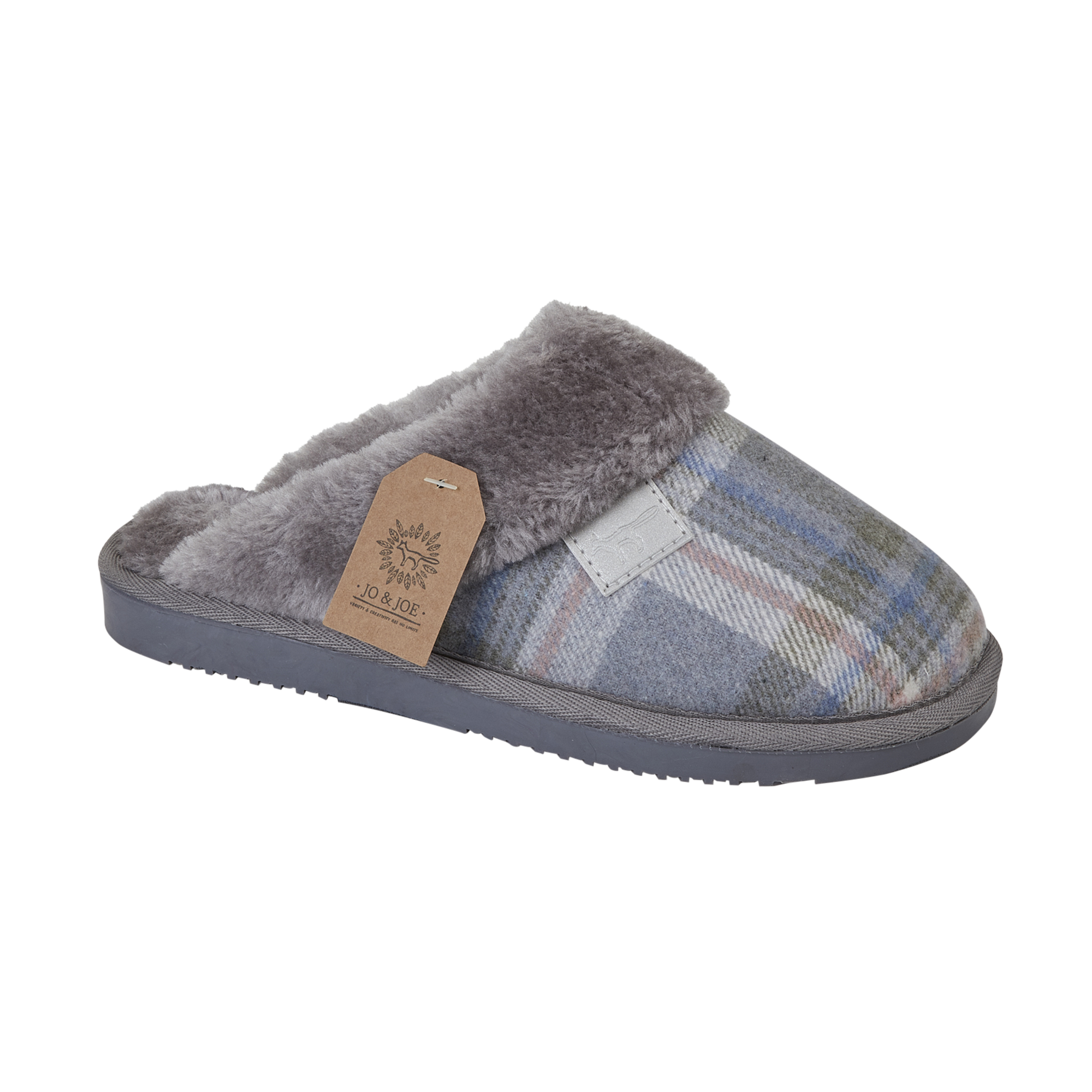 Shetland Tartan Mule Slippers