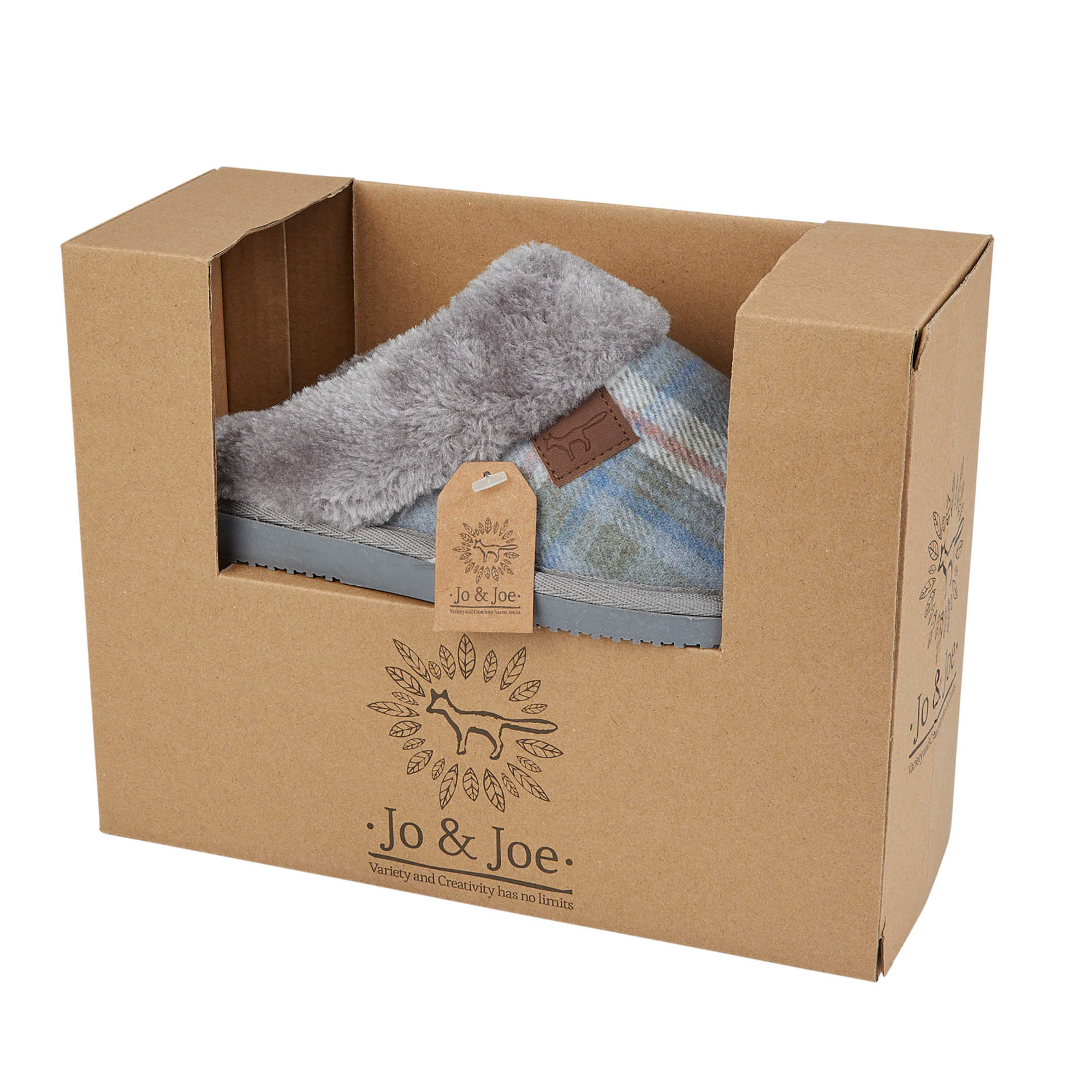 Shetland Tartan Mule Slippers