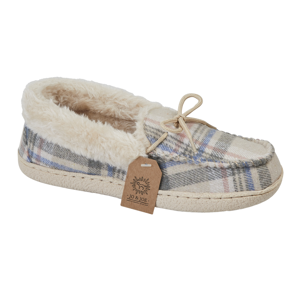 Pembroke Tartan Moccasin Slippers
