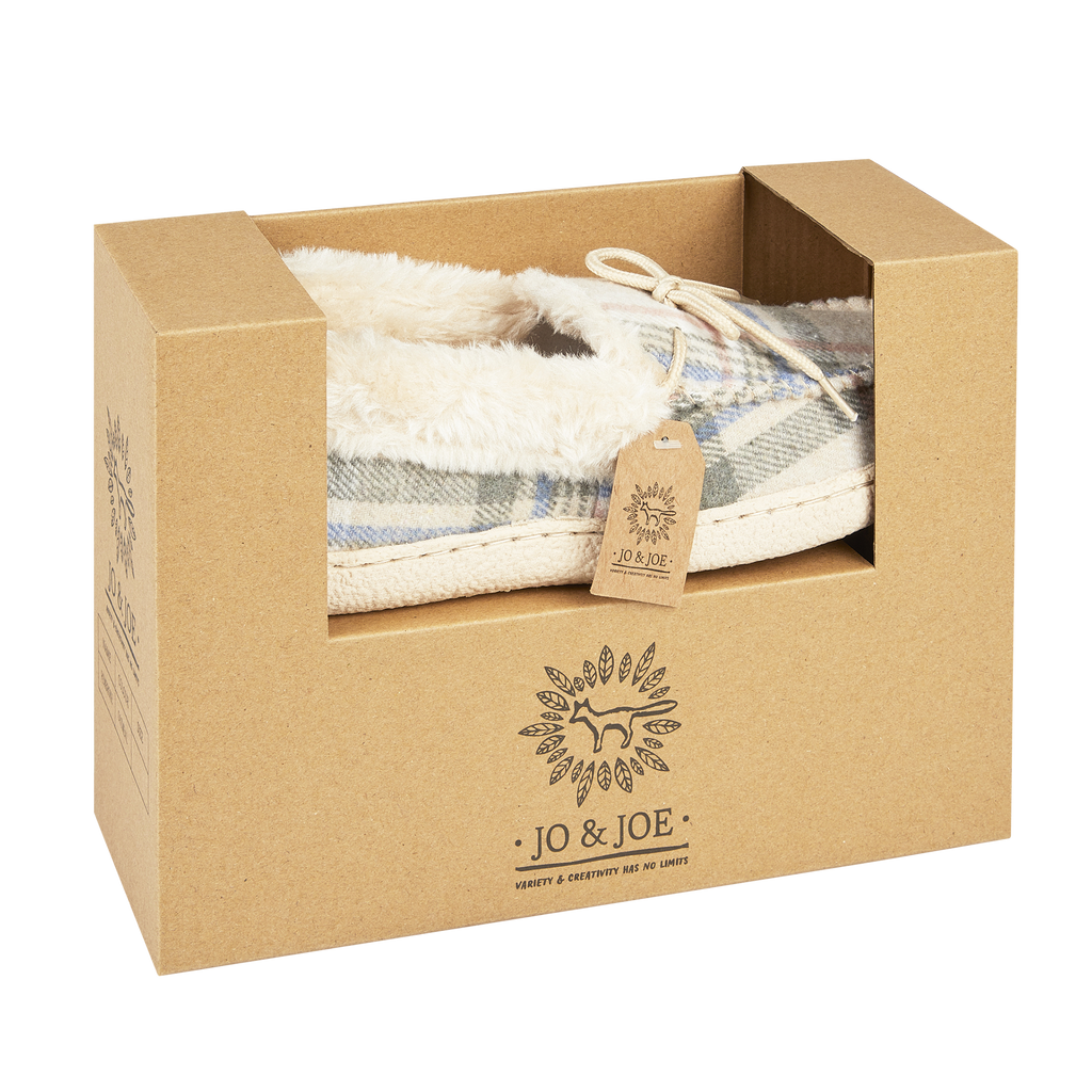 Pembroke Tartan Moccasin Slippers