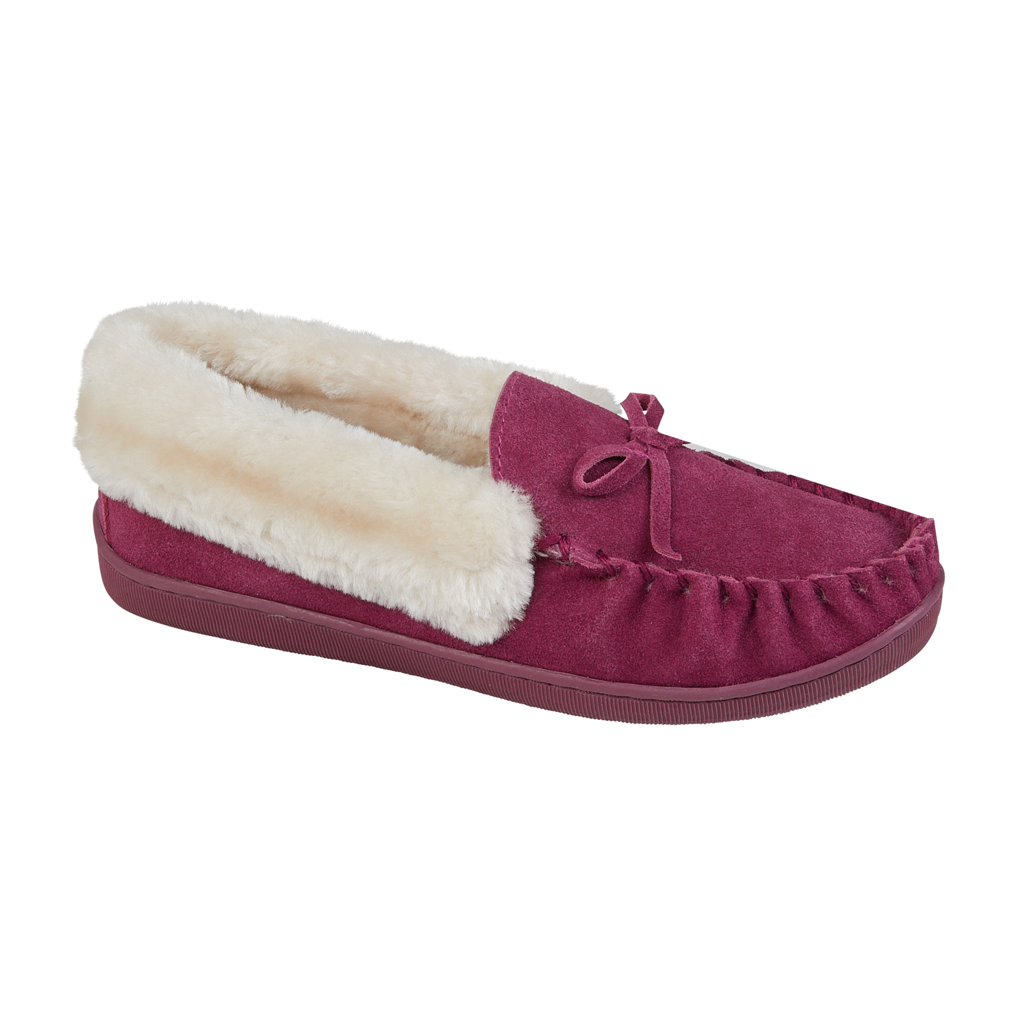 Mull Suede Moccasin Slippers