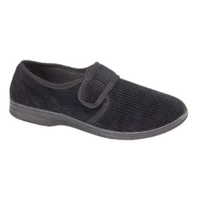 Ken Corduroy Touch Fastening Slippers