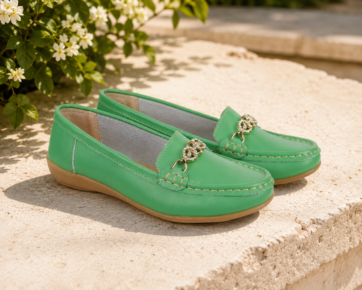Kasbah Chained Leather Loafers