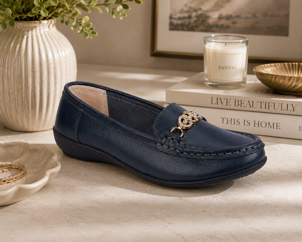 Kasbah Chained Leather Loafers