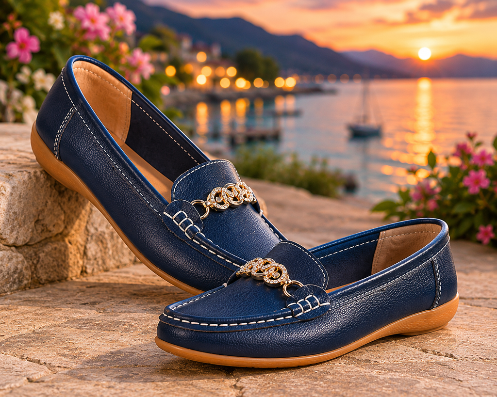 Kasbah Chained Leather Loafers