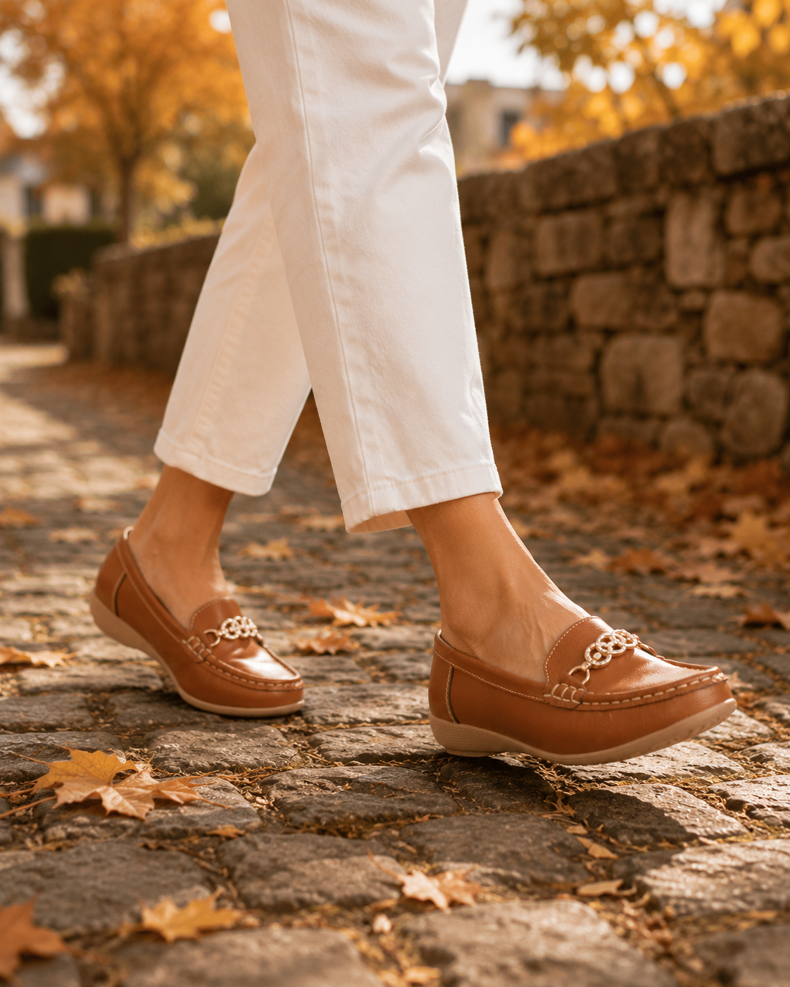 Kasbah Chained Leather Loafers