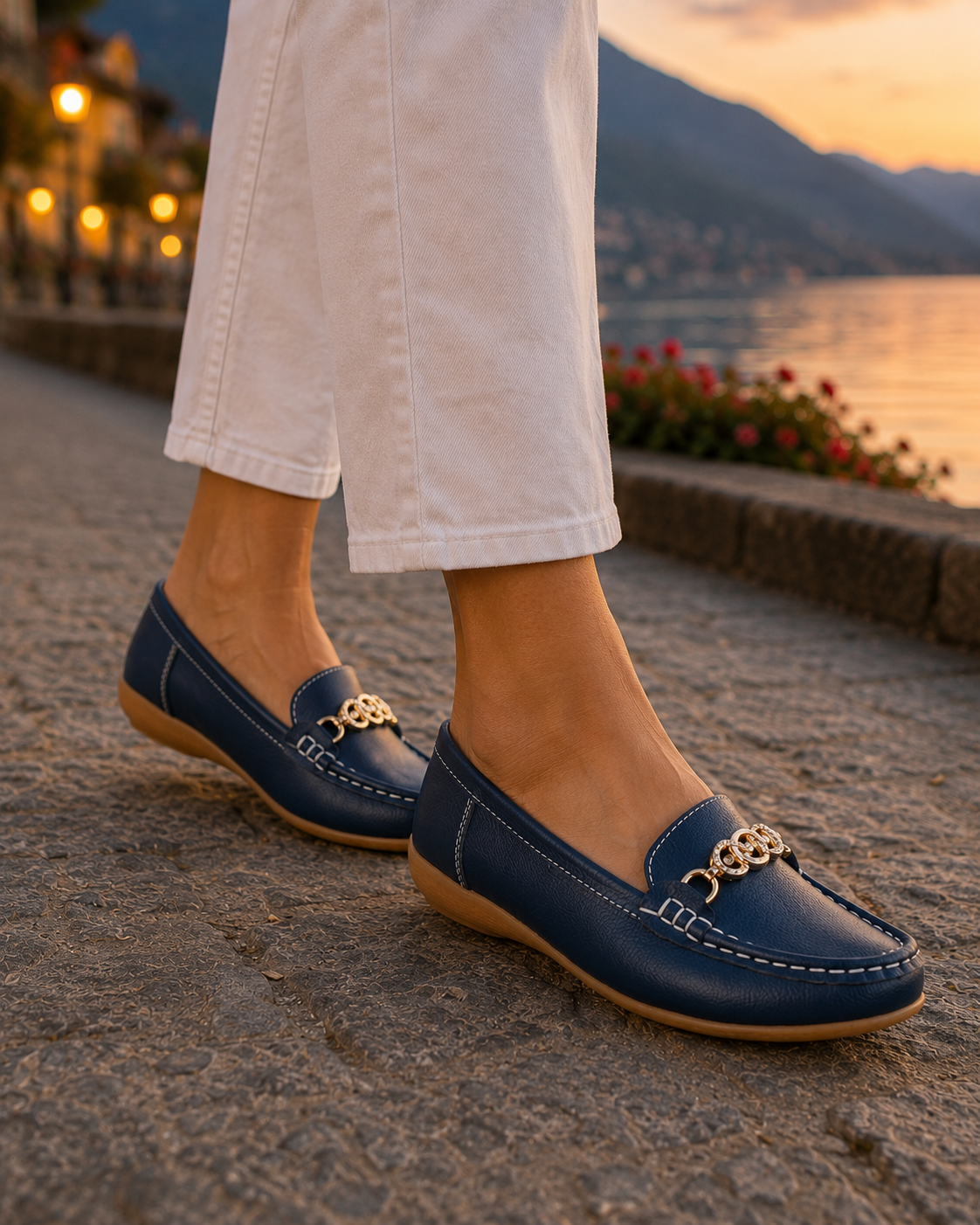 Kasbah Chained Leather Loafers