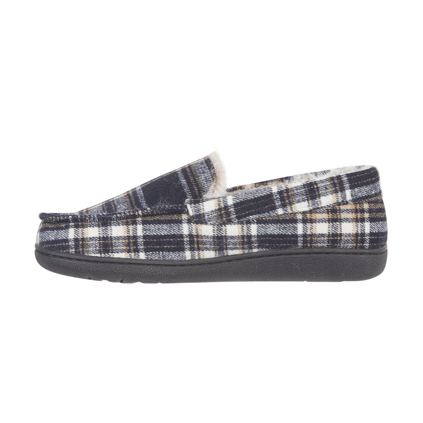 Livingston Checked Moccasin Slippers