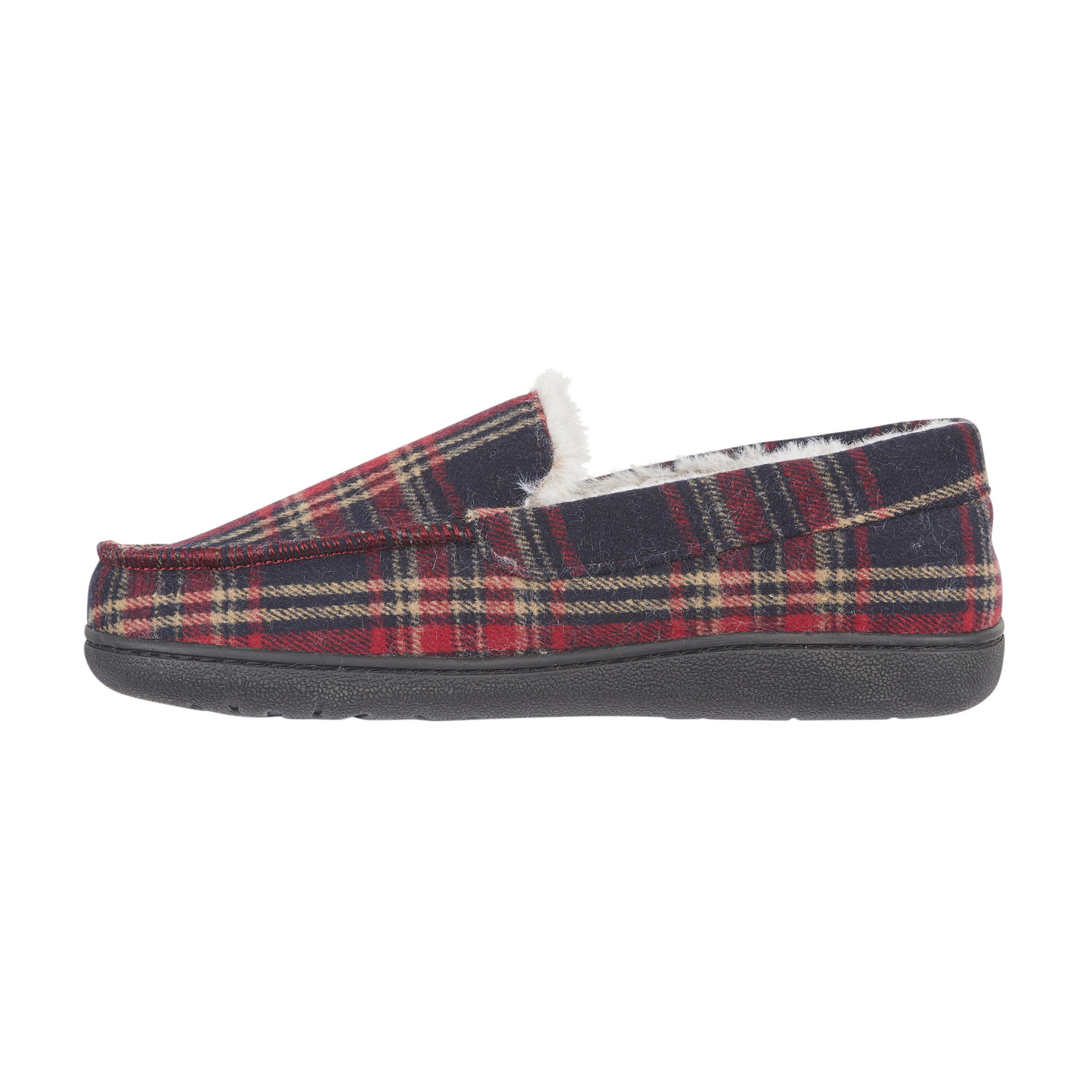 Livingston Checked Moccasin Slippers
