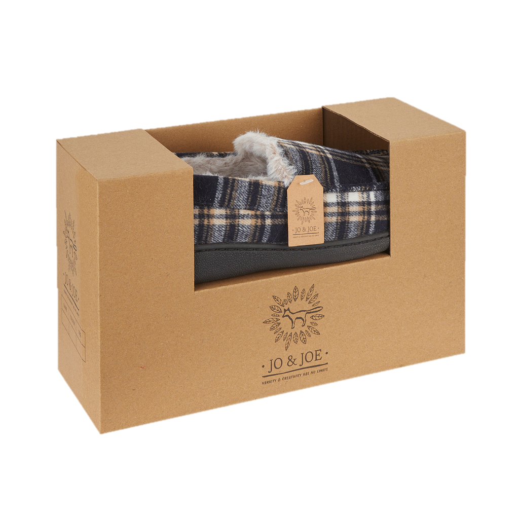 Livingston Checked Moccasin Slippers