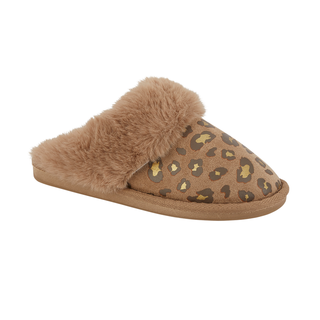 Mila Leopard Mule Slipper