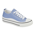 Front ladies sky blue lace up canvas Montpellier Urban Jacks 