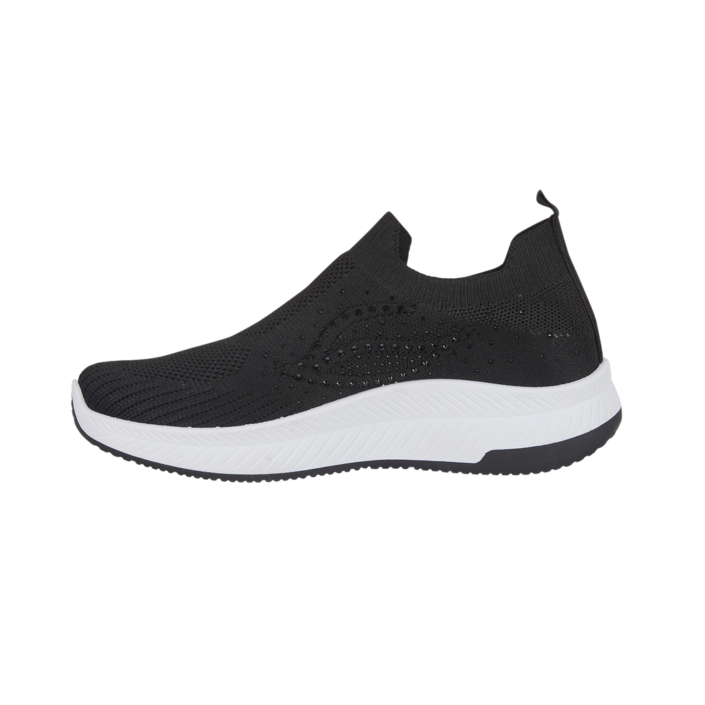 Negroni Women's Slip On Leisure Trainers Black
