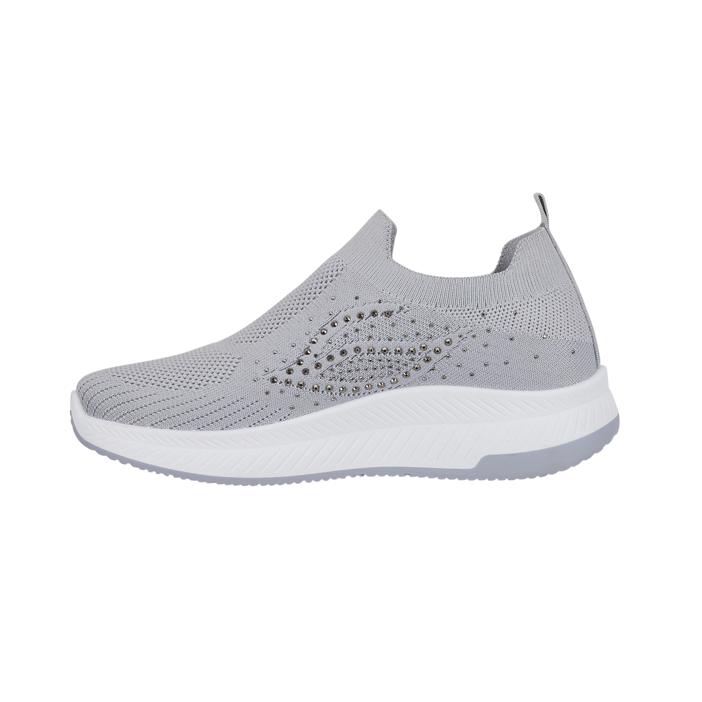 Negroni Women's Slip On Leisure Trainers Grey