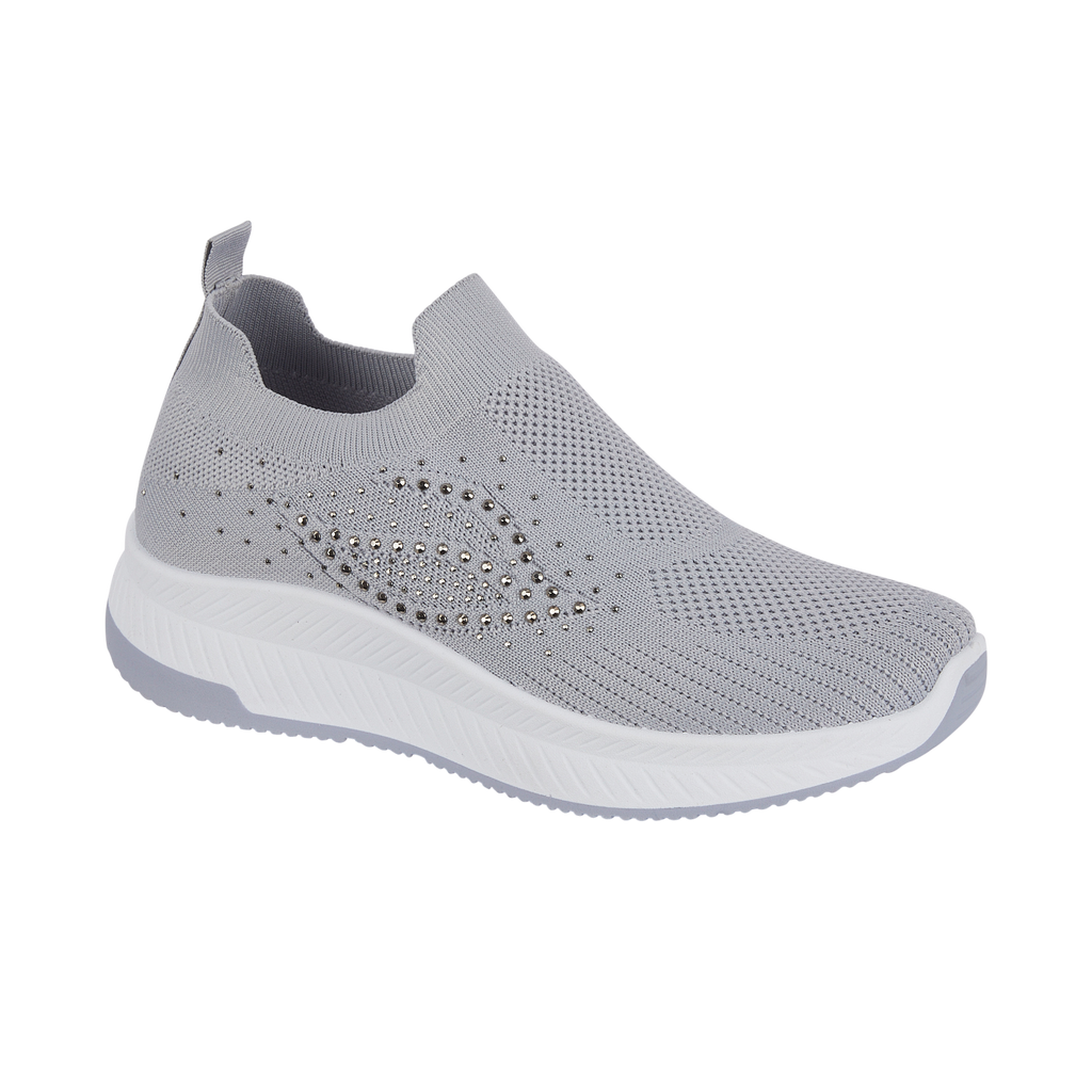 Negroni Women's Slip On Leisure Trainers Grey