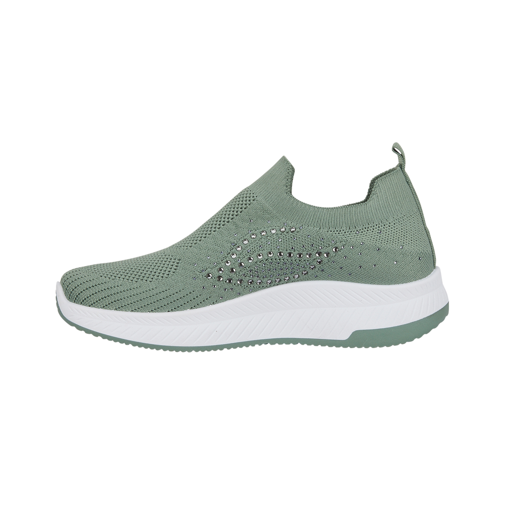 Negroni Women's Slip On Leisure Trainers Moss