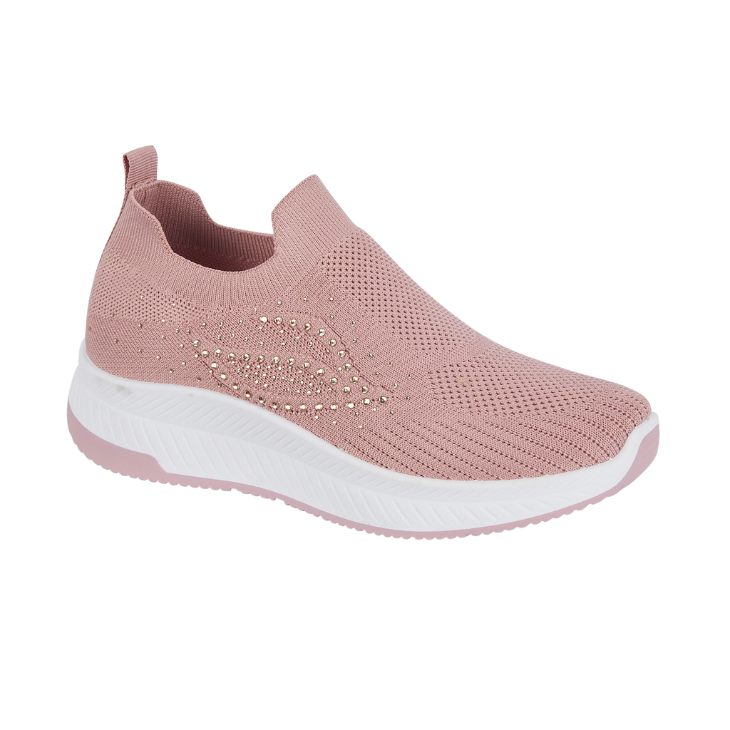 Negroni Women's Slip On Leisure Trainers Pink