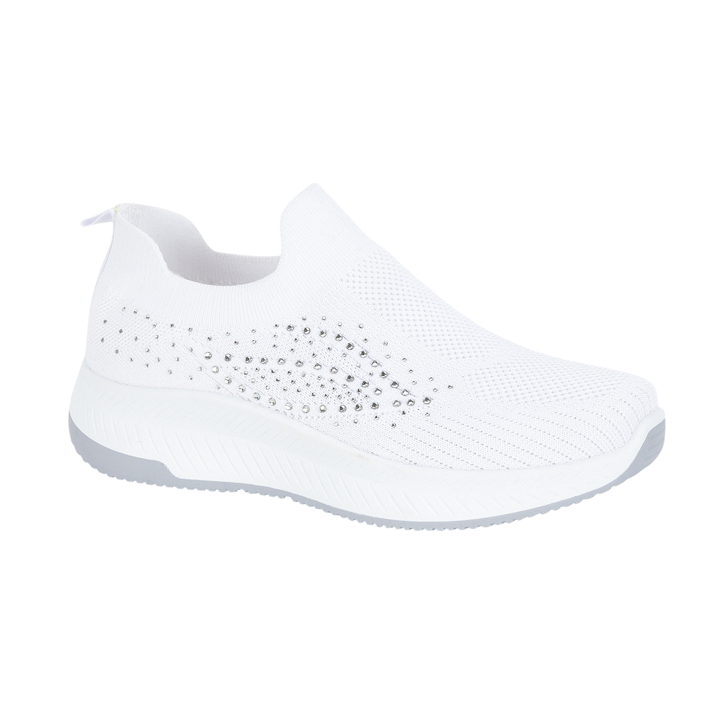 Negroni Women's Slip On Leisure Trainers White