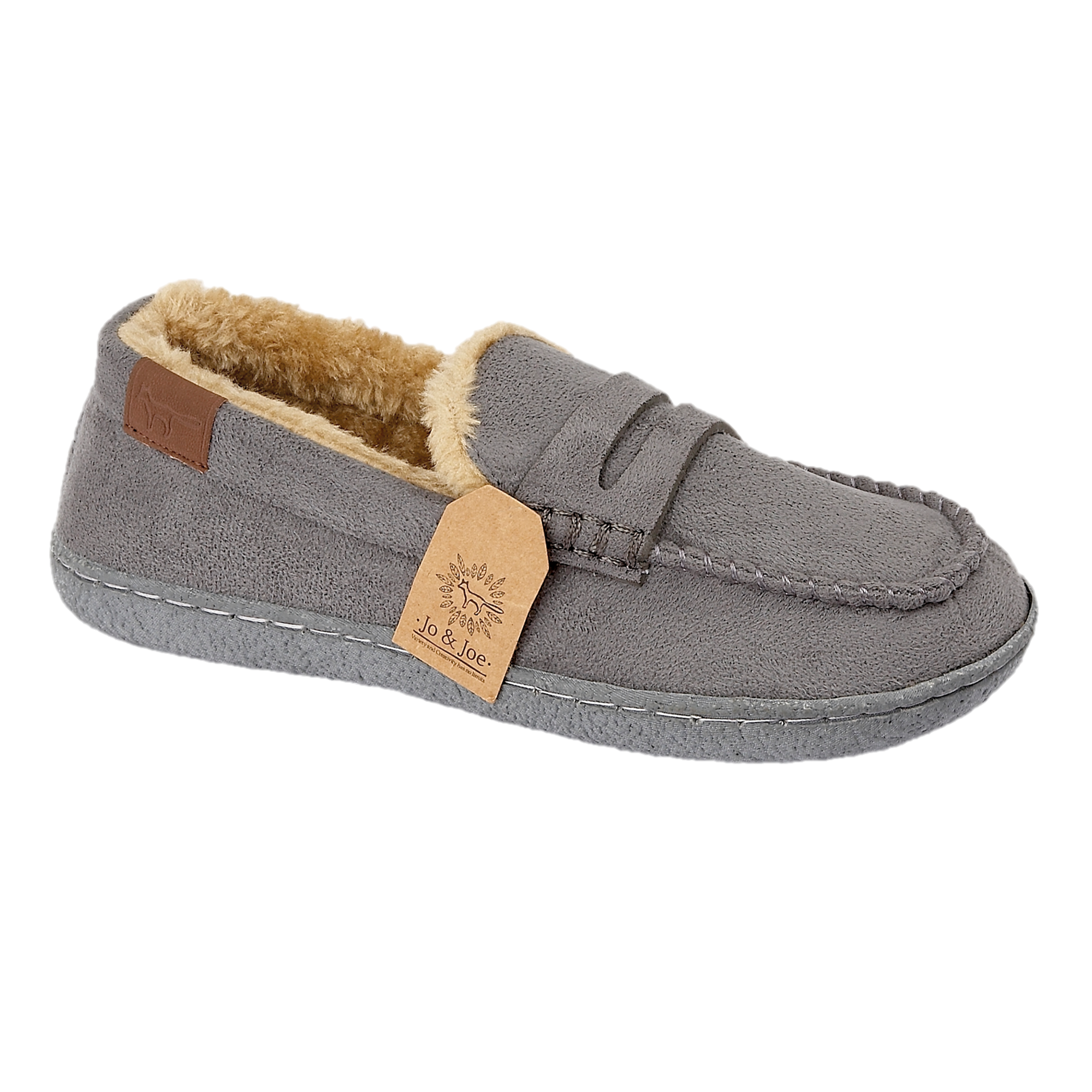 New Hampshire Faux Suede Moccasin Slippers
