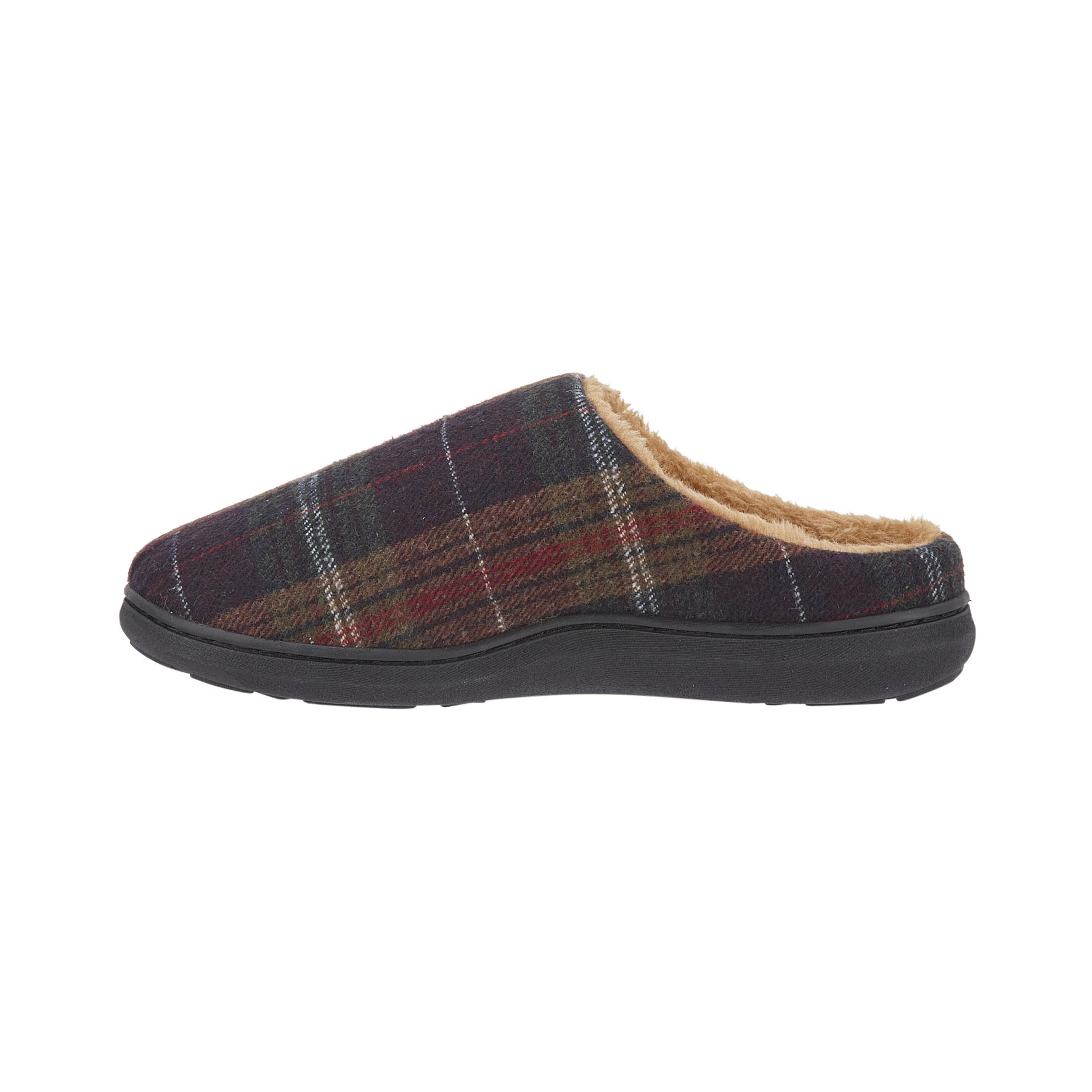 Nidderdale Brown Checked Mule Slippers