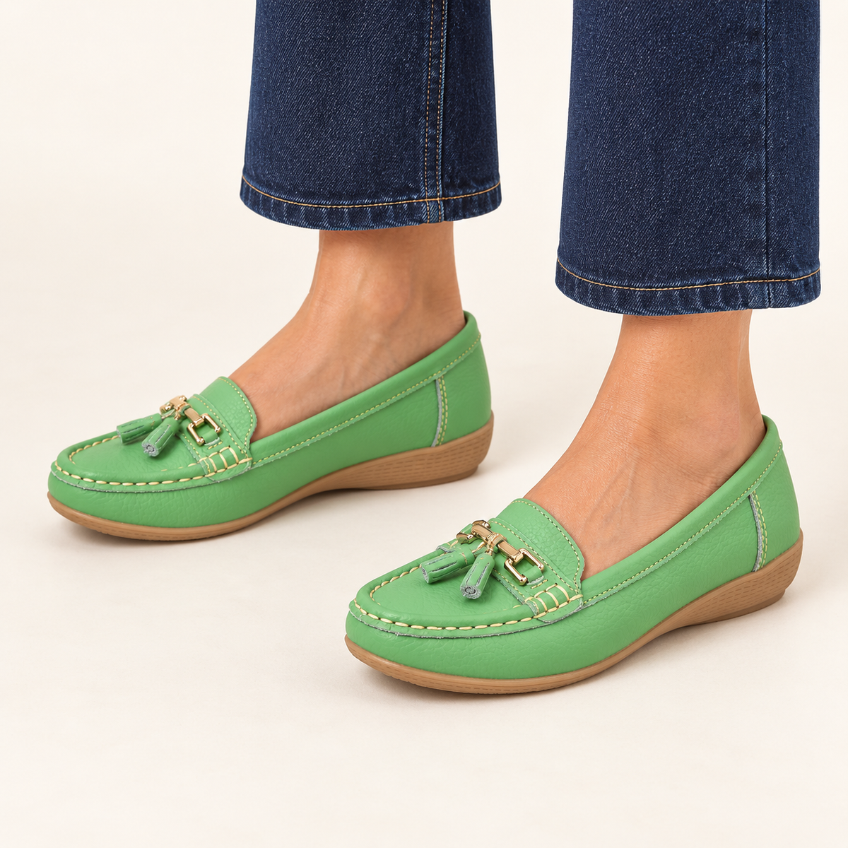 Nautical Leather Tassel Loafers
