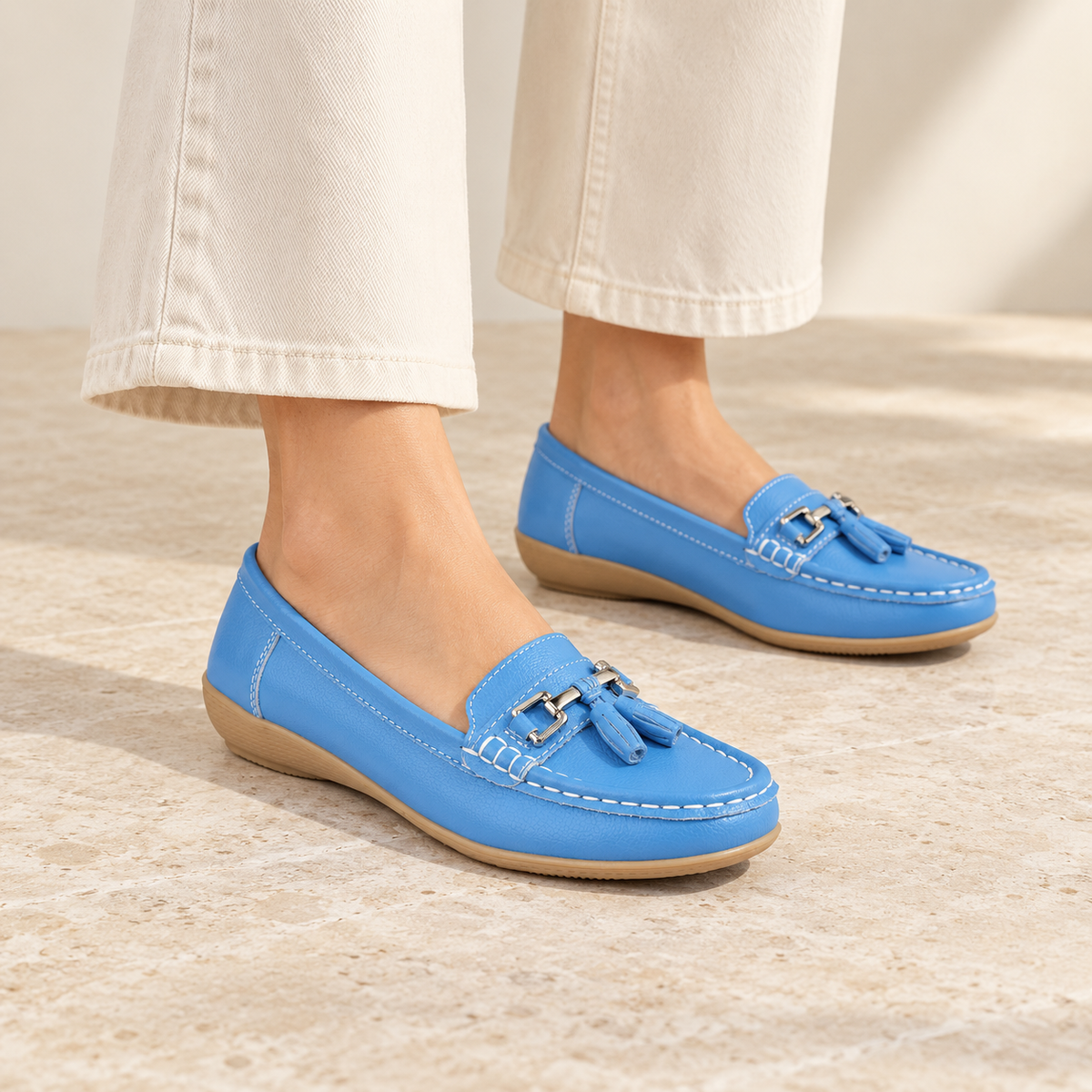 Nautical Leather Tassel Loafers