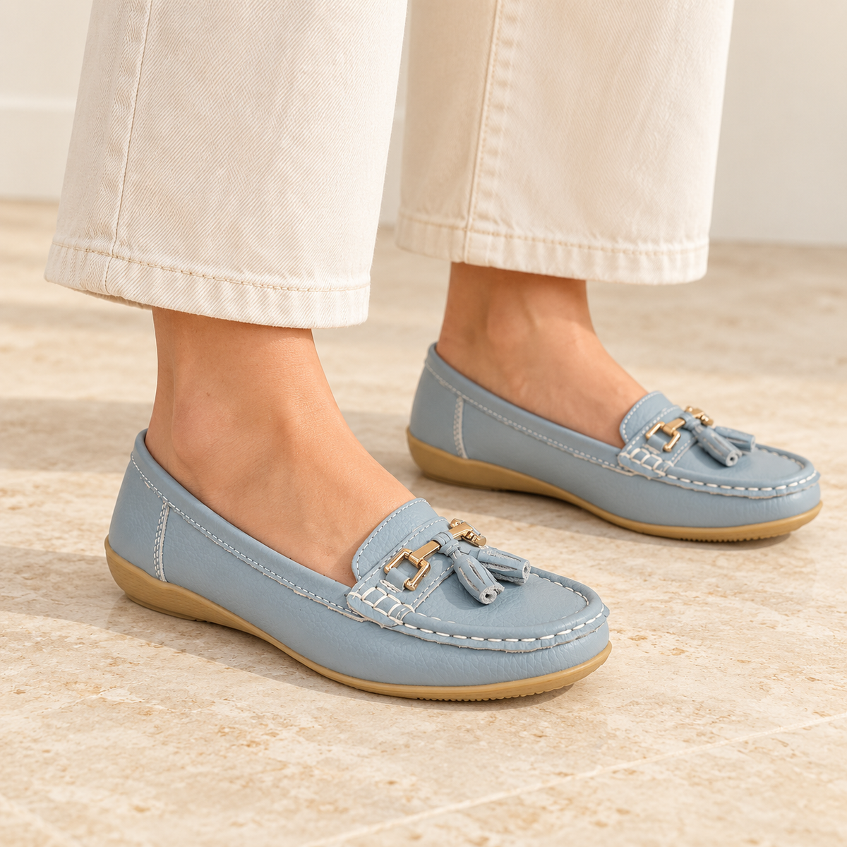 Nautical Leather Tassel Loafers