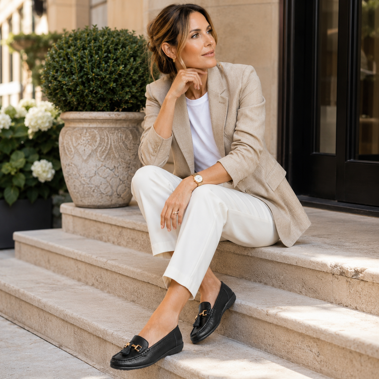 Nautical Leather Tassel Loafers