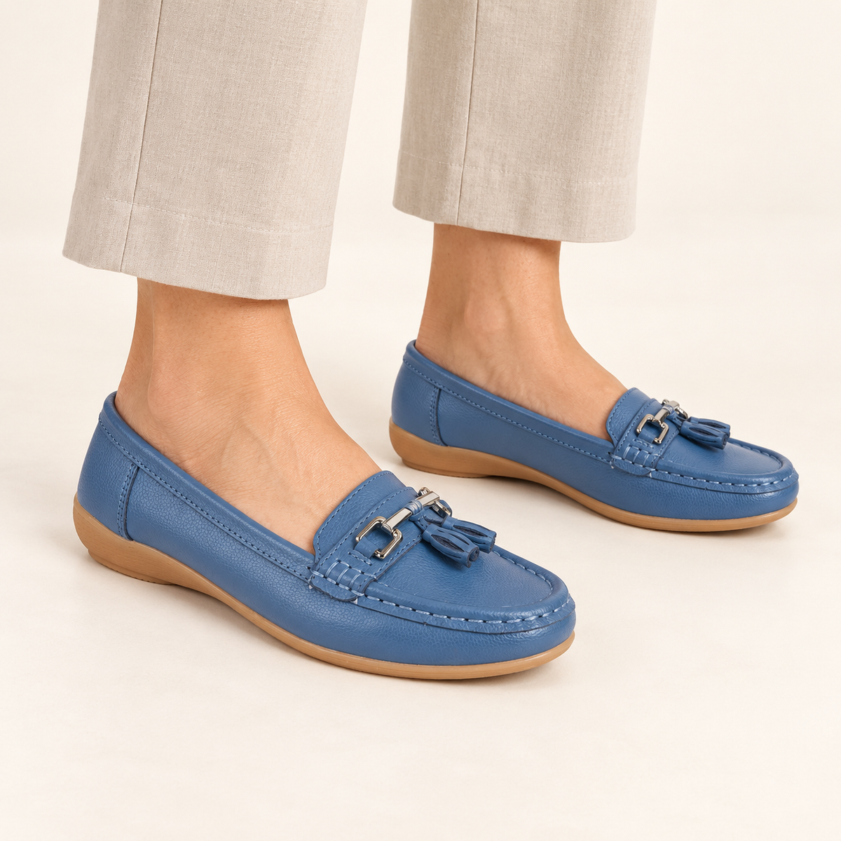 Nautical Leather Tassel Loafers