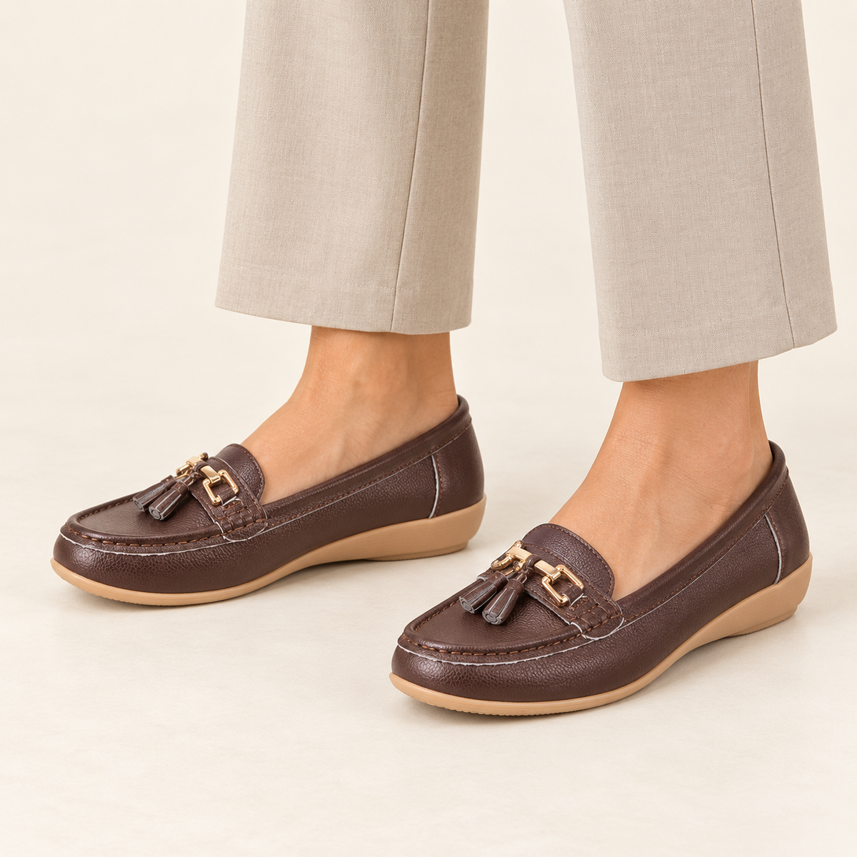 Nautical Leather Tassel Loafers